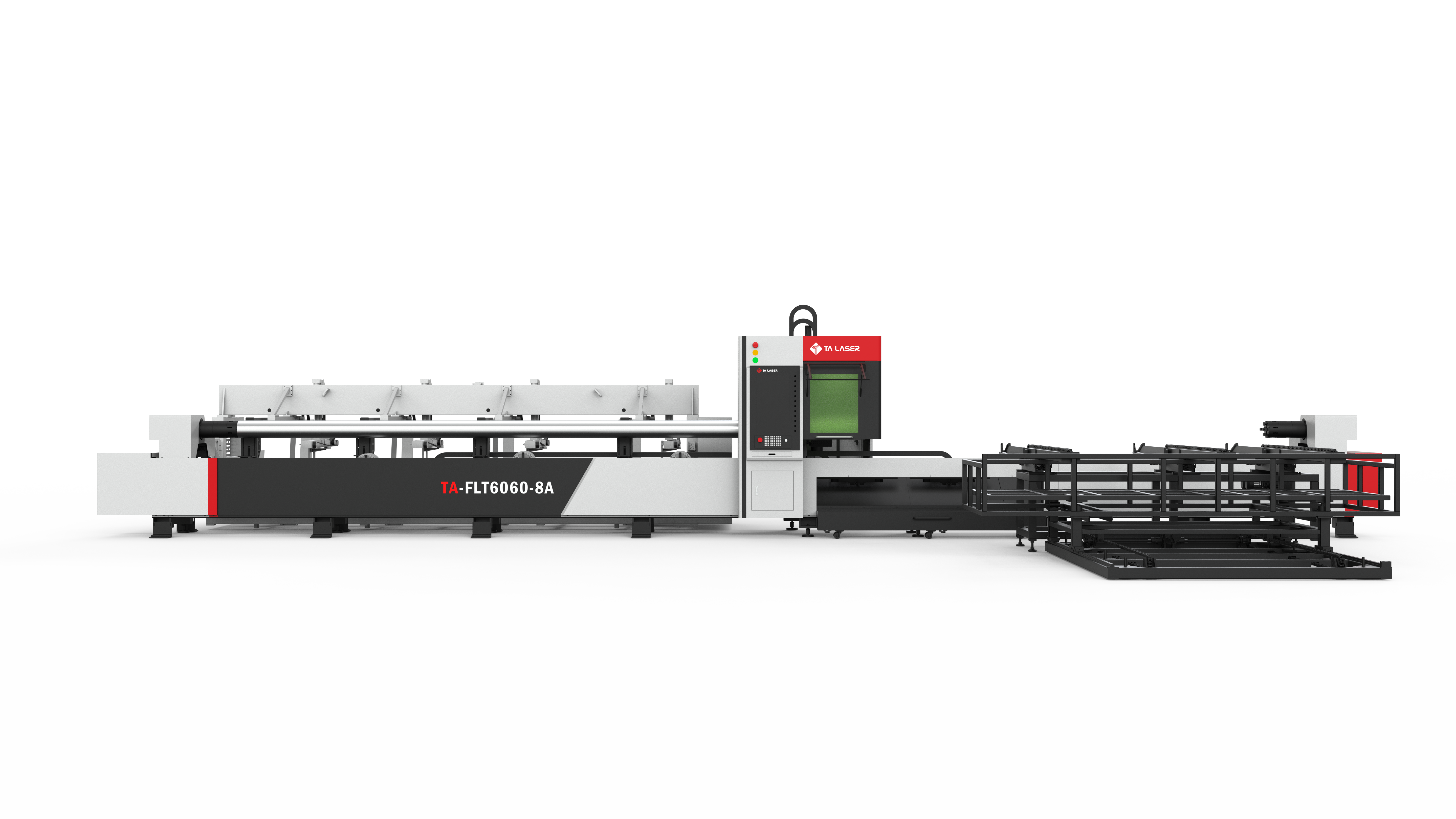Машина для лазерной резки с восемью осевой трубкой
