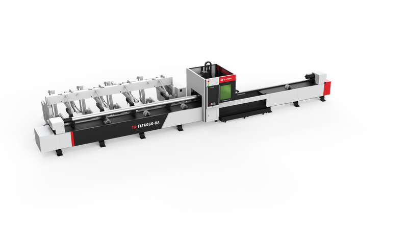Машина для лазерной резки с восемью осевой трубкой